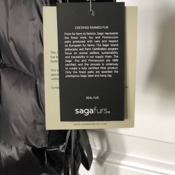 1 Madison Real Fur Down Coat W/ Grommet Detail - Picture 10 of 10